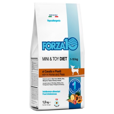 Forza10 Mini & Toy diet z koniną i groszkiem 2x1,5kg (3kg) dla psa