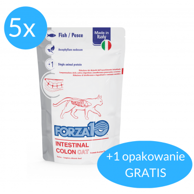 Forza10 Intestinal Colon Actiwet dla kota 5x100g + 100g GRATIS! (600g)